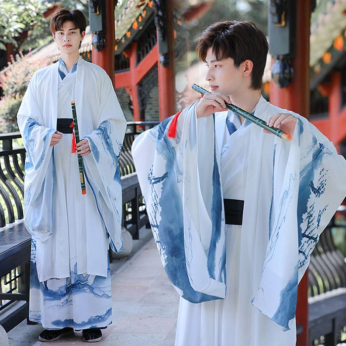 Rakuten - 漢服 メンズ コスプレ衣装 ガウン付きの3点セット 男性用 中華服 ハロウィン コスチューム 仮装 衣装 チャイナ風 華流 イベント ステージ衣装 コスプレ チャイナ服 舞台衣装