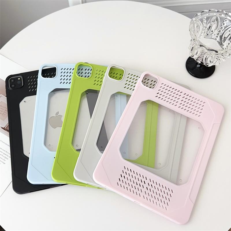 Rakuten - iPad タブレット air Apple ケース カバー pro mini 保護 おしゃれ かわいい かっこいい シンプル 冷却 ソフト エッジ アクリル 折りたたみ スタンド 落下防止