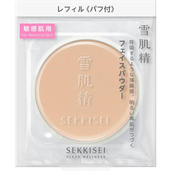 サマーズのコーセー 雪肌精 クリアウェルネス エアリースキンヴェール フェイスパウダー レフィル 10g｜アングル2