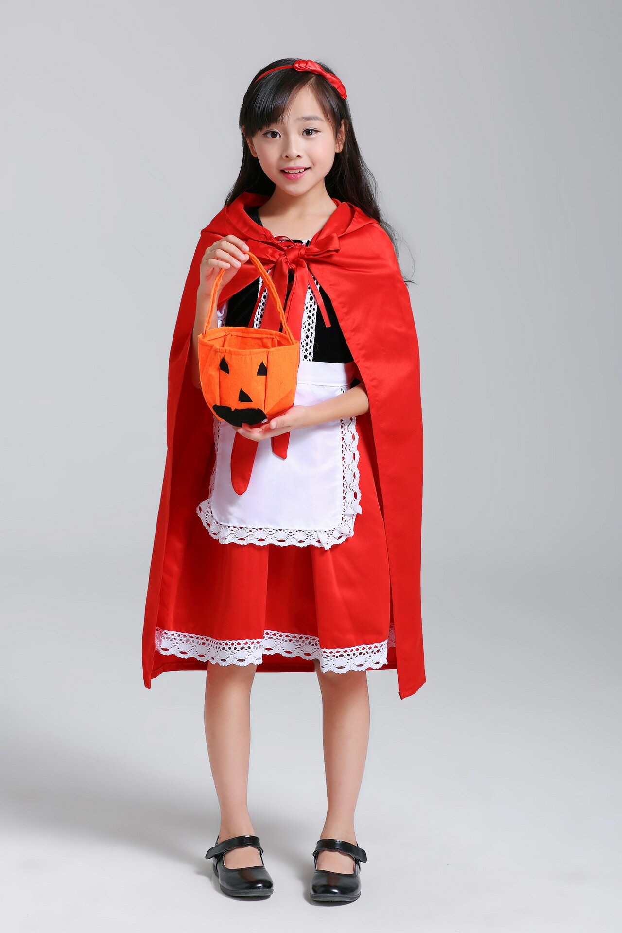 赤ずきん　コスプレ仮装ハロウィン衣装　子供用 大人　子供から大人ok!~ 100~170cm キッズ コスプレ 衣装 ハロウィーン コスチューム 1