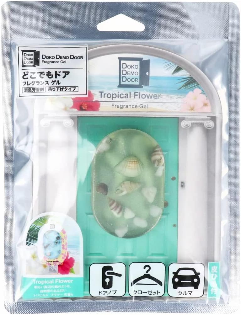 ◆送料無料!!【SPRジャパン／TF】吊り下げタイプ消臭芳香剤◆どこでもドア フレグランス ゲル ＜トロピカル フラワー＞15g◆
