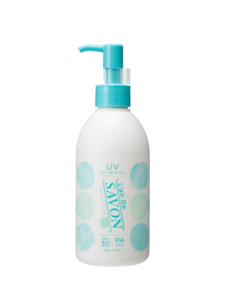 ◆激安SPF30/PA+++◆レールデュサボン　UVカットジェル ポンプ 無添加日焼け止め 250g＜センシュアルタッチ＞◆