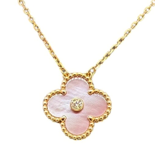 【新品同様】Van Cleef & Arpels ヴァンクリーフ＆アーペル ヴィンテージアルハンブラ ネックレス マザーオブパール K18PG VCARPM0p00 ホリデーコレクション 2025年 限定 ピンクゴールド シェル レディース ジュエリー クローバー VCA【ブランドギャラリー東心斎橋店】のサムネイル
