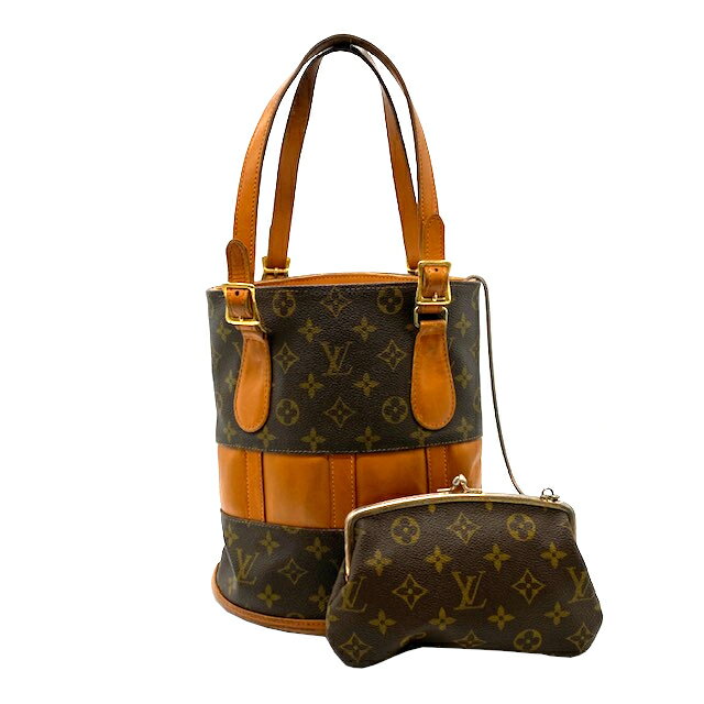 【中古】LOUIS VUITTON ルイ ヴィトン バケットPM バケツ モノグラム USA T42238 ショルダーバッグ【ブランドギャラリー駒川店】