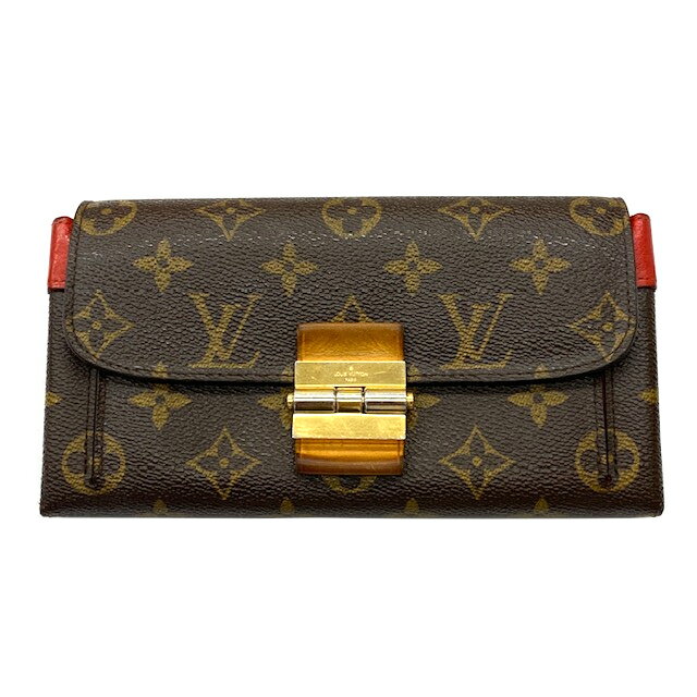 LOUIS VUITTON ルイ ヴィトン ポルトフォイユ・エリゼ モノグラム M60503 オロール イニシャル有り