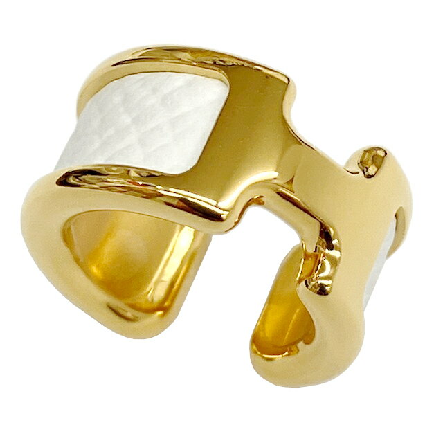 【未使用品】HERMES エルメス オランプPM イヤーカフ ゴールド金具 エプソン ナタ レディース アクセサリー【ブランドギャラリー駒川店】のサムネイル