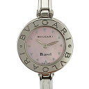 【中古】BVLGARI ブルガリ B-zero1 ビーゼロワン BZ22S シェル文字盤 ピンク ステンレス バングルウォッチ 腕時計 時計 ウォッチ レディース【ブランドギャラリー駒川店】(4)