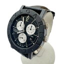 【中古】BVLGARI ブルガリ BB38CLCH ブルガリブルガリ カーボンゴールド クォーツ クロノグラフ デイト 黒文字盤 ブラック 限定999本 COR...