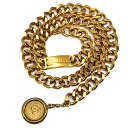 【中古】CHANEL シャネル チェーンベルト ココマーク 75cm GP ゴールド CCロゴ ベルト チェーン アクセサリー レディース【ブランドギャラリー千...