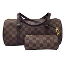 ルイヴィトン バッグ ダミエ（レディース） 【新品同様】LOUIS VUITTON　ルイ ヴィトン　ダミエ　パピヨン30　ポーチ付き　N51303　SP0036　ハンドバッグ　バッグ　筒形バッグ　円柱　カバン　鞄　キャンバス　レザー　レディース　メンズ　ユニセックス　【ブランドギャラリー千林店】