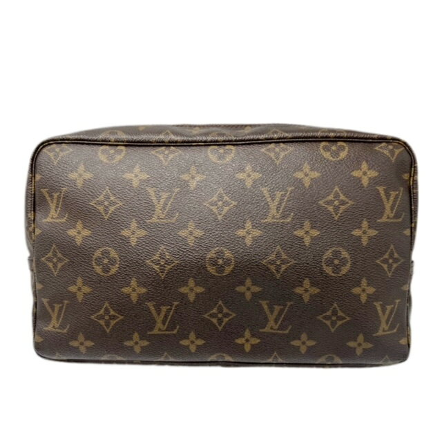 【中古】LOUIS VUITTON　ルイ ヴィトン　モノグラム　トゥルース・トワレット28　M47522ブラウン　ポーチ　セカンドバッグ　ケース　旅行用　レディース　メンズ　ユニセックス【ブランドギャラリー千林店】