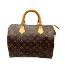 【中古】LOUIS VUITTON　ルイ ヴィトン　モノグラム　スピーディ30　M41526　TH1002　ハンドバッグ　ボストン　トラベル　旅行用　レディース　メンズ　ユニセックス　鞄　カバン　キャンバス　レザー　ブラウン【ブランドギャラリー千林店】