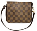 【中古】ルイヴィトン LouisVuitton トゥルース メイクアップ メイク コスメ ハンドバッグ ダミエ ブラウン N51982 レディース ポーチ ミニポーチ ミニバッグ トゥルースメイクアップ SP0020【ブランドギャラリー心斎橋店】