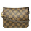 【中古】Louis Vuitton ルイ ヴィトン トゥルース メイクアップ ハンドバッグ ダミエ ブラウン N51982 SP0013 ポーチ ミニポーチ レディース 【ブランドギャラリー心斎橋店】