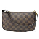 【中古】LOUIS VUITTON ルイ ヴィトン ダミエ ポシェット アクセソワール N51985 CA3098 ハンドバッグ レディース【ブランドギャラリー心斎橋店】