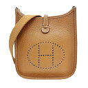 【中古】HERMES エルメス エブリンTPM アマゾン トリヨン ゴールド シルバー金具 U刻印 2022年製造 エヴリン SV金具 レディース メンズ ユニ...
