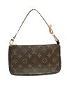 【中古】LOUIS VUITTON ルイヴィトン ポシェット・アクセソワール M40712 VI0050 アクセサリーポーチ モノグラム ゴールド金具 レディー...