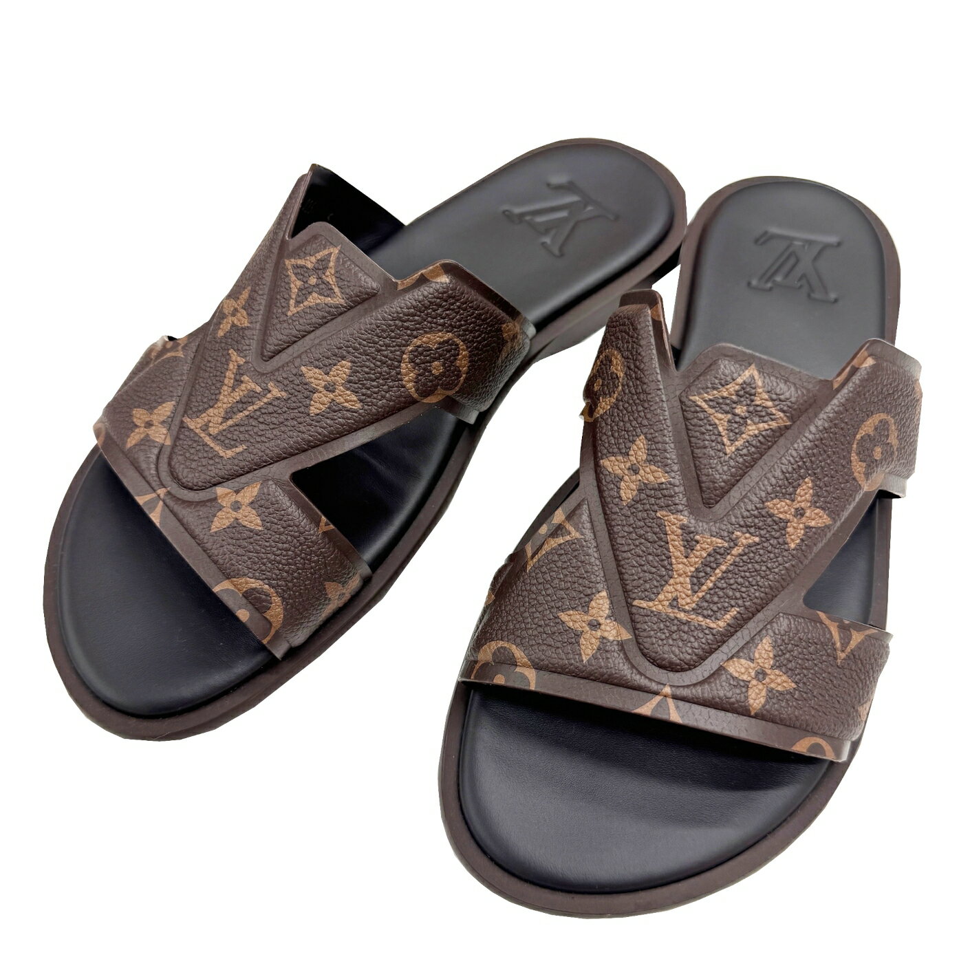 【中古】LOUIS VUITTON ルイ ヴィトン サンダル 1ACRPX LV オアシス ミュール FD0254 5サイズ 日本サイズ約24.5 現行品 モノグラム 美品 お洒落 人気 LV【ブランドギャラリー心斎橋店】(4)