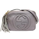 【中古】グッチ GUCCI ソーホー スモール カメラバッグ ショルダーバッグ パープル　インターロ ...