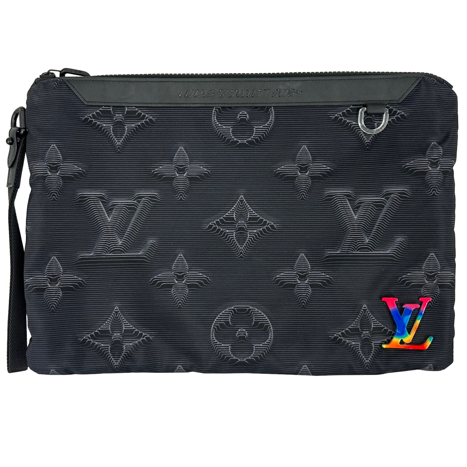 【中古】ルイヴィトン LOUIS VUITTON ポシェット A4 リバーシブル クラッチバッグ セカンドバッグ モノグラム ナイロンキャンバス M80142 FH4250 メンズ 【ブランドギャラリー心斎橋店】