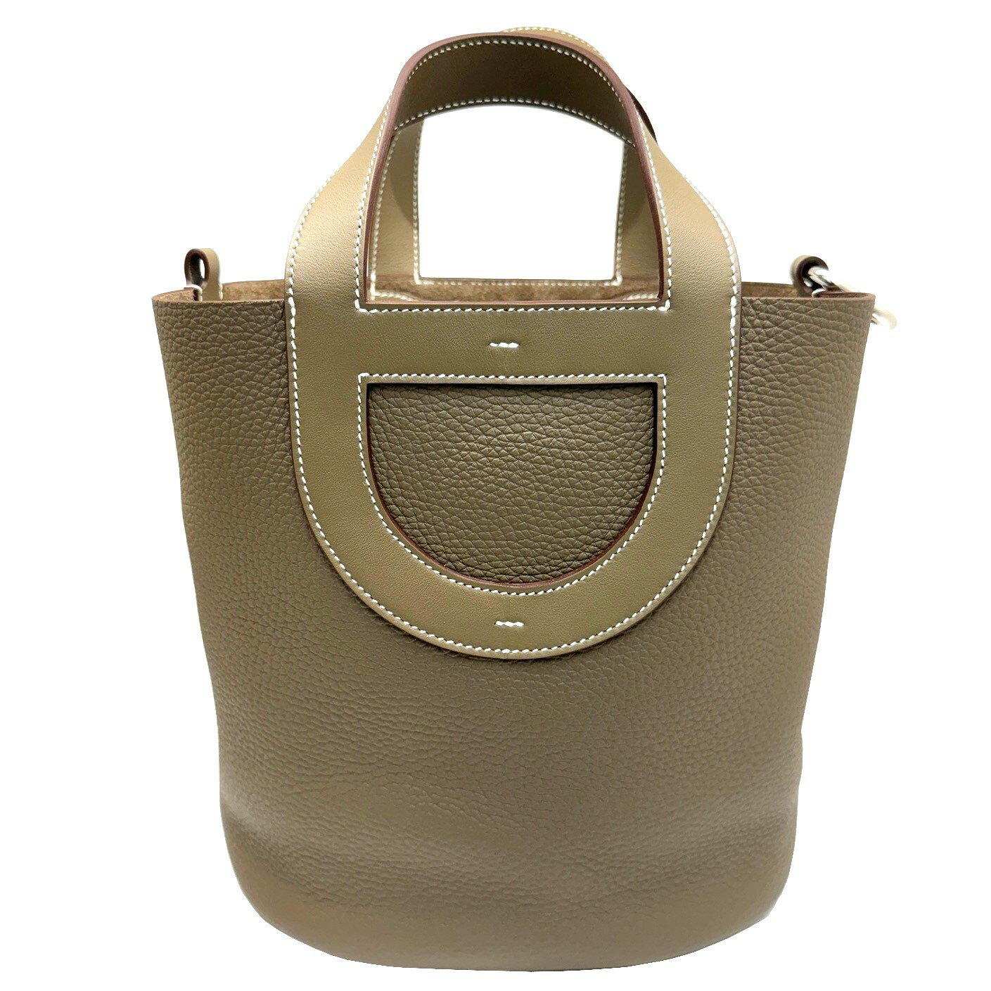 【新品】HERMES エルメス インザループ 23 エトゥープ トリヨンクレマンス ヴォースイフト シルバー金具 エトープ トリヨン ハンドバッグ B刻印 2023年製 レディース【ブランドギャラリー心斎橋店】のサムネイル