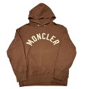 【中古】MONCLER モンクレール HOODIE カレッジロゴ スウェット パーカー フーディー フードトレーナー メンズ 2022-2023AW 秋冬 ブラウン サイズL 綿 コットン100%【ブランドギャラリー東心斎橋店】