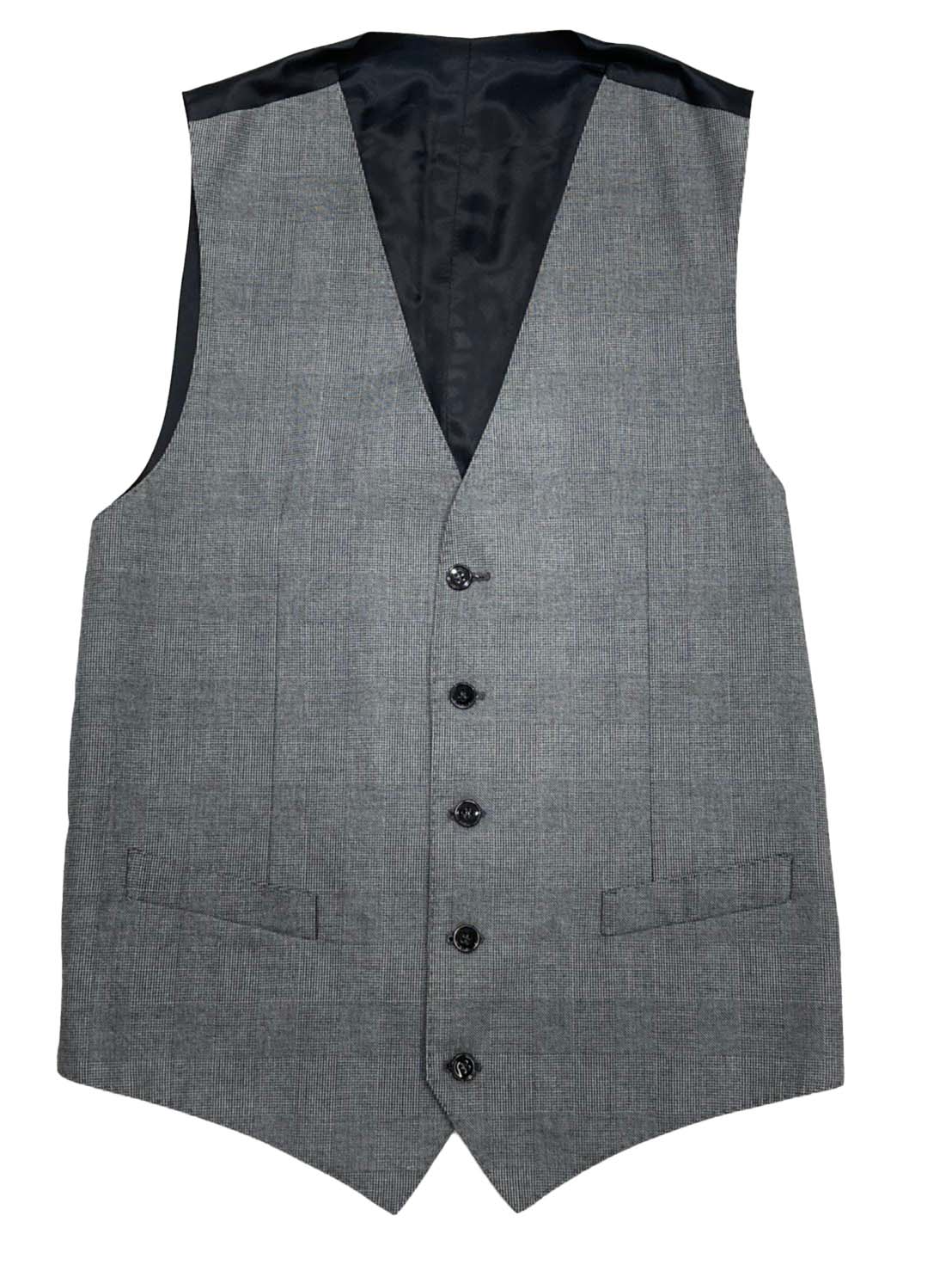 【中古】DOLCE&GABBANA　ドルチェ＆ガッバーナ　ドルガバ　ベスト　ジレ　コットン　グレー　サイズ48　メンズ【ブランドギャラリー東心斎橋店】