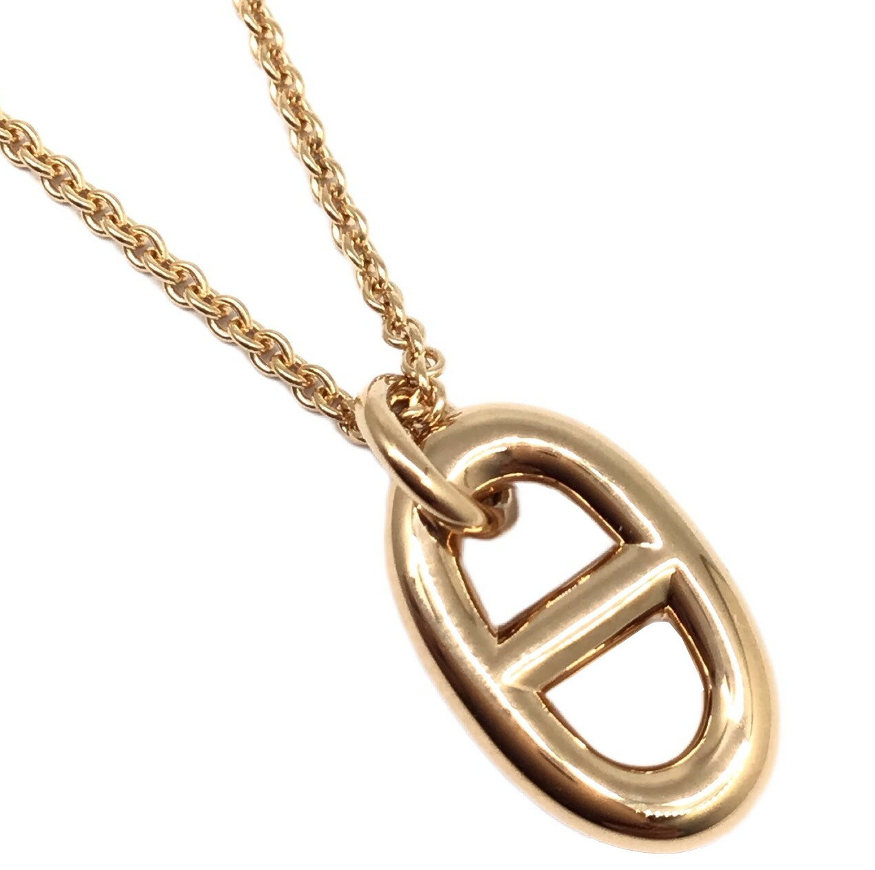 【新品】HERMES　エルメス　ファランドールPM　ネックレス　K18PG　ピンクゴールドAu750　首飾り　アクセサリー　ペンダント　レディース　メンズ　ユニセックス【ブランドギャラリー東心斎橋店】のサムネイル