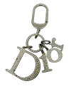 【中古】Christian Dior ディオール　ロゴ　CD　キーホルダー　キーリング　チャーム　アクセサリー　ラインストーン　レディース　【ブランドギャラリー東心斎橋店】