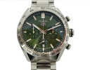 TAG HEUER　タグ・ホイヤー カレラ キャリバーホイヤー02　スポーツ　クロノグラフ　SS　ステンレス　グリーン文字盤　44mm　CBN2A10.BA0643　自動巻き　AT　腕時計　メンズ　美品　