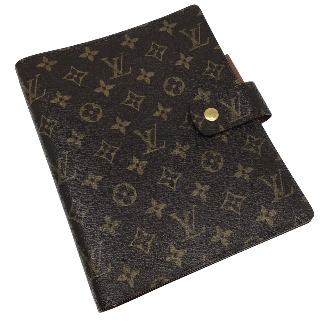 【中古】LOUIS VUITTON　ルイ ヴィトン　モノグラム　アジェンダGM　R20106　MI0051　手帳カバー　ダイ..