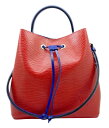 【中古】LOUIS VUITTON ルイ ヴィトン ネオノエ エピ M55394 ショルダーバッグ ハンドバッグ 2WAY レザー 赤 レッド 青 レディース ...