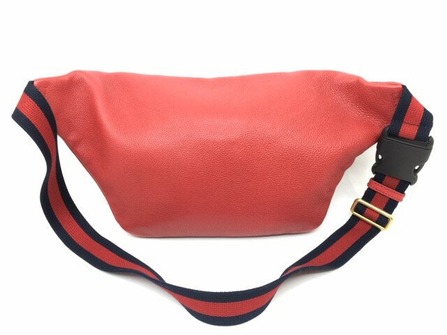 【ブランドギャラリー心斎橋店】[中古]GUCCIグッチレザー ボディバッグウエストバッグ ベルトバッグレッド