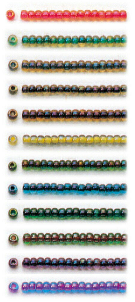 TOHO シードビーズ 糸通し 丸大ビーズ 1m入りNo.241〜No.252