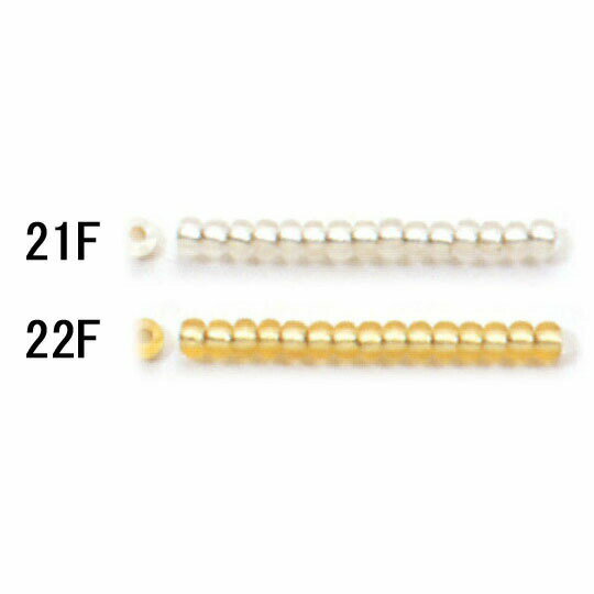 TOHO シードビーズ 糸通し 丸大ビーズ 1m入りNo.21F〜No.22F