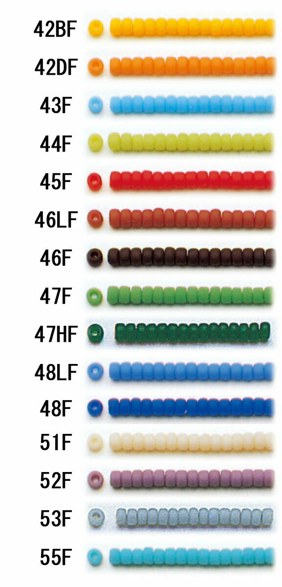 TOHO「丸小」ビーズ｛色42BF〜55F}