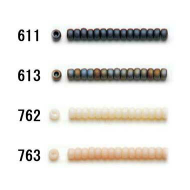 TOHO シードビーズ 特小ビーズ 糸通し 1mパック入りNo.611〜763