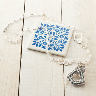 メゾン ド ブロドゥリ ビーズ刺繍のメガネアクセサリー キット 【TOHO GA-3】 〜ジオメトリックホルダ..