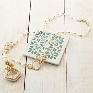 メゾン ド ブロドゥリ ビーズ刺繍のメガネアクセサリー キット 【TOHO GA-4】 〜ジオメトリックホルダ..