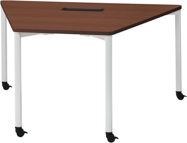 ウチダ 1on1ミーティングテーブル キャスタータイプ 5-107-49 【幅1400×奥行1200×高さ720mm】【脚カラー：2色】【天板カラー：3色】