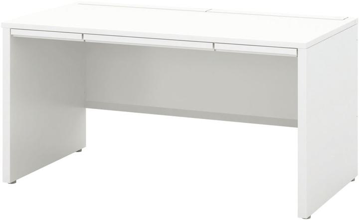 ウチダ パネル脚 平デスク・引出し付きタイプ 5-111-315 【ケースウェイ】【幅1400×奥行700×高さ720mm】【本体：オフホワイト】【天板：4色】