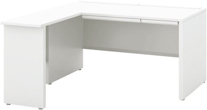 ウチダ パネル脚 L型平デスク・引出し付タイプ 5-111-378 【ケースウェイ】【幅1800×奥行1500×高さ720mm】【本体：オフホワイト】【天板：4色】