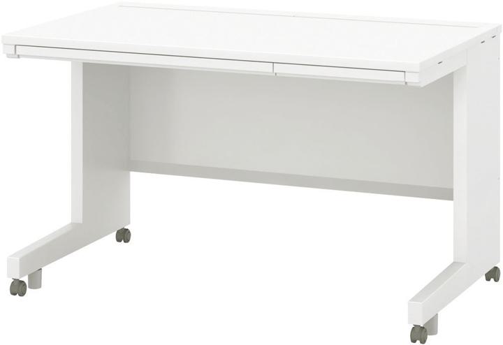 ウチダ キャスター脚 平デスク・引出し付タイプ 5-111-418 【ケースウェイ】【幅1600×奥行600×高さ720mm】【本体：オフホワイト】【天板：4色】