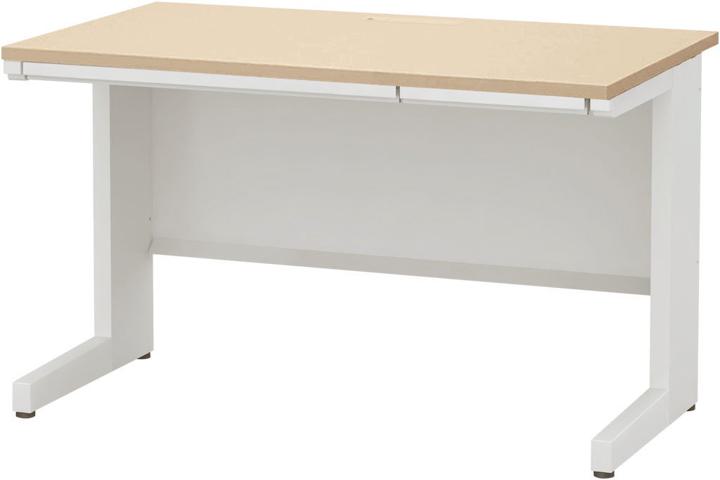 ウチダ 平デスク・引出し付タイプ 5-110-415 【コードホール】【幅1200×奥行600×高さ720mm】【本体:オフホワイト】【天板:4色】 [2]