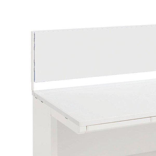 ウチダ フロントデスクトップパネル 塗装タイプ 5-113-1500 【幅400×奥行30×高さ350mm】【カラー：オフホワイト】