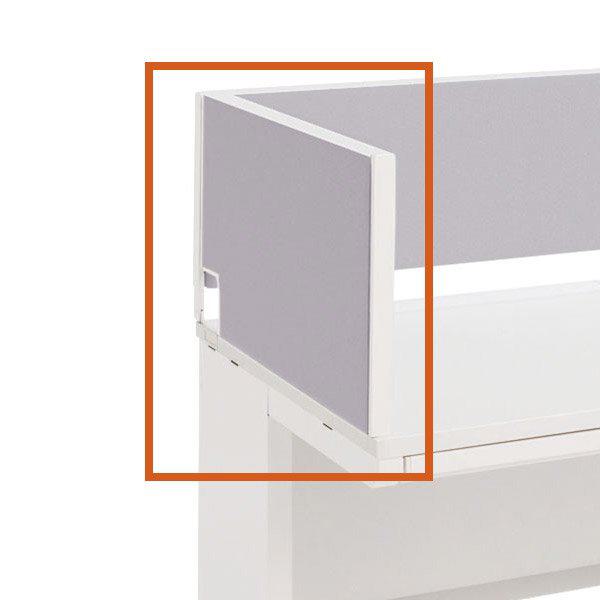 ウチダ サイドデスクトップパネル クロスタイプ 5-113-300 【幅600×奥行30×高さ450mm】【カラー：5色】