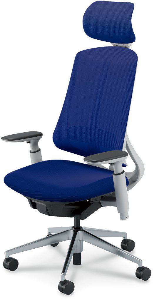 樂天商城 - ウチダ 事務用チェア RA-430WPAA PAL 【エクストラハイバック】【アジャスタブル肘】【ランバーサポート付】【ホワイトフレーム】【アルミ脚ポリッシュ】【張地カラー：8色】