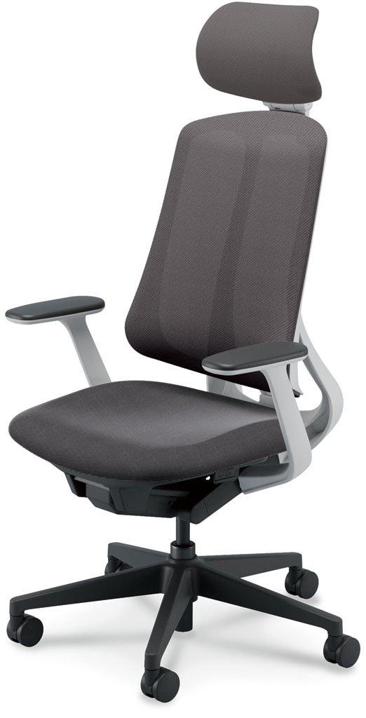 樂天商城 - ウチダ 事務用チェア RA-410WBTA PA 【エクストラハイバック】【T型肘】【ランバーサポートなし】【ホワイトフレーム】【樹脂脚ブラック】【張地カラー：8色】