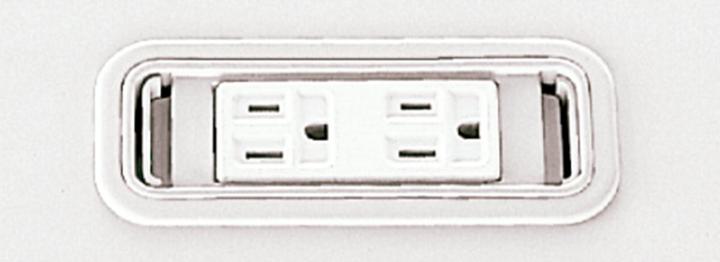 プラス LEEDデスク・電源系プラグタイプ LA-CS 【カラー：ホワイト】