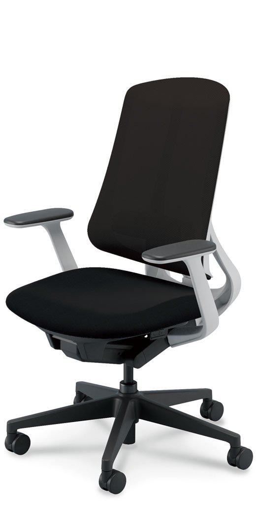 ウチダ 事務用チェア RA-310WBTA PAL 【ハイバック】【T型肘】【ランバーサポート付】【ホワイトフレーム】【樹脂脚ブラック】【張地カラー：8色】